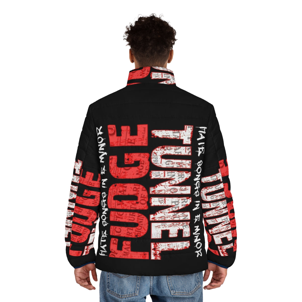 Fudge Tunnel Hate Songs In E Minor Puffer Jacket - men back