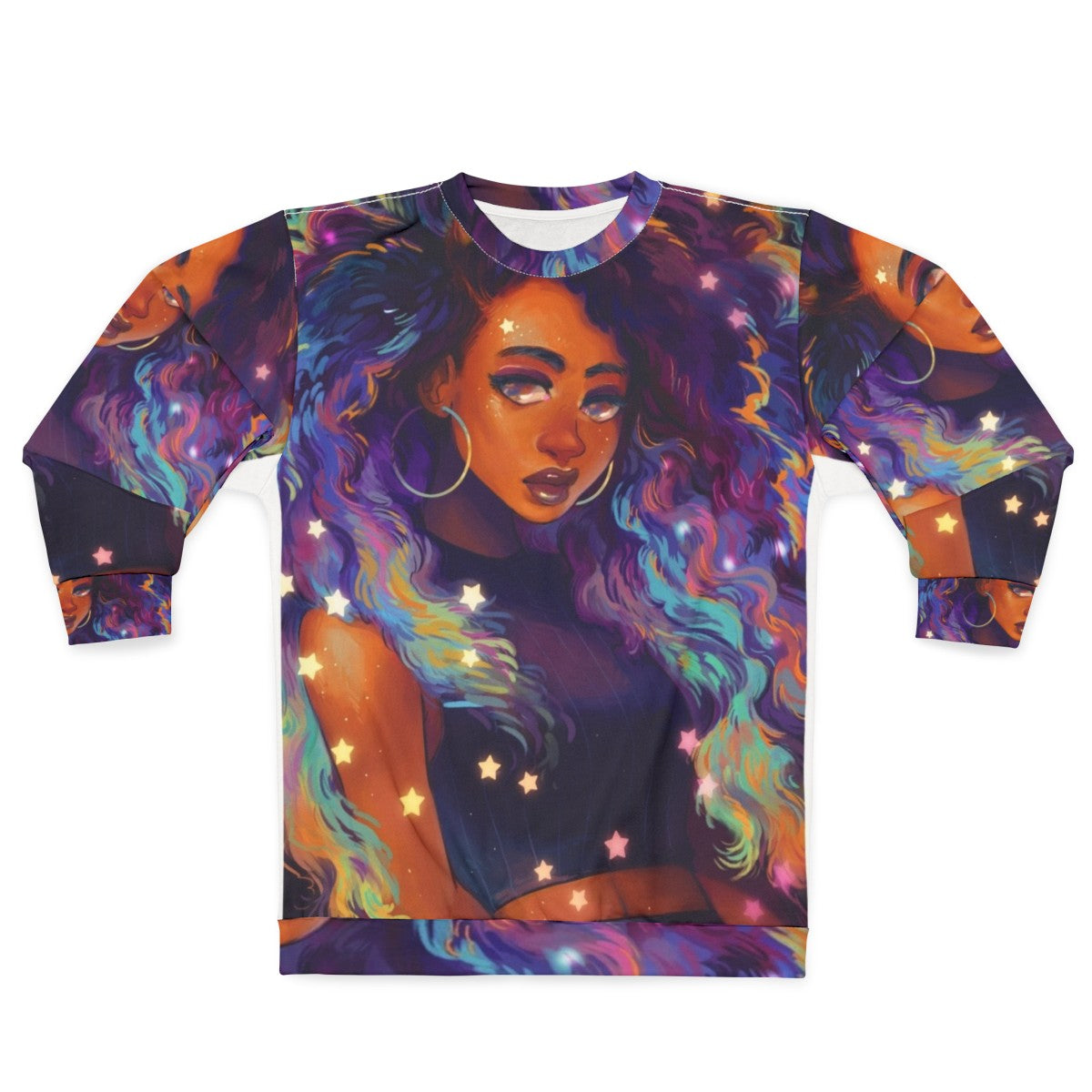 Nebula Sweatshirt with Cosmic Galaxy Design