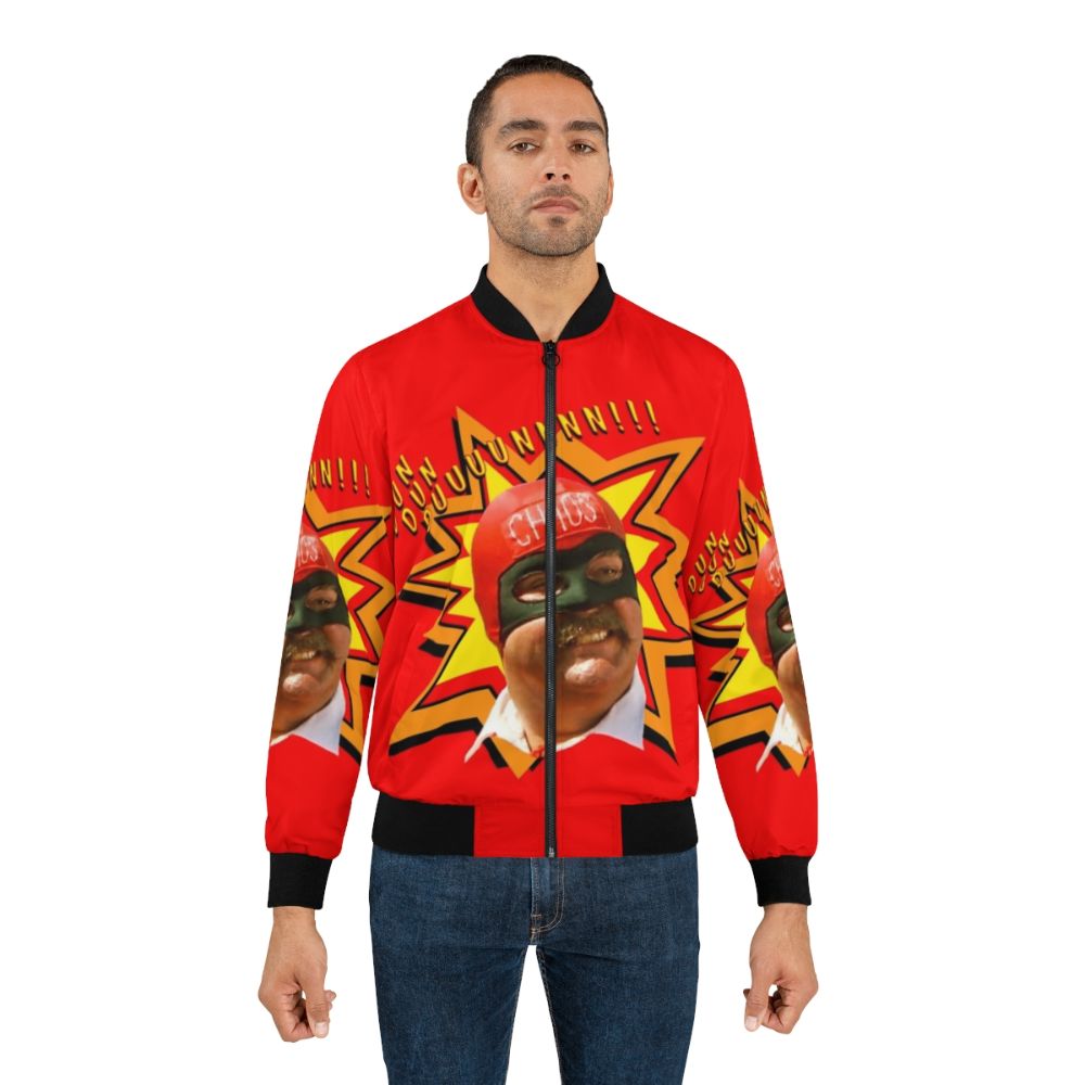 Captain Chaos Superhero Bomber Jacket - Iconic '70s and '80s Comedy Memorabilia - Lifestyle