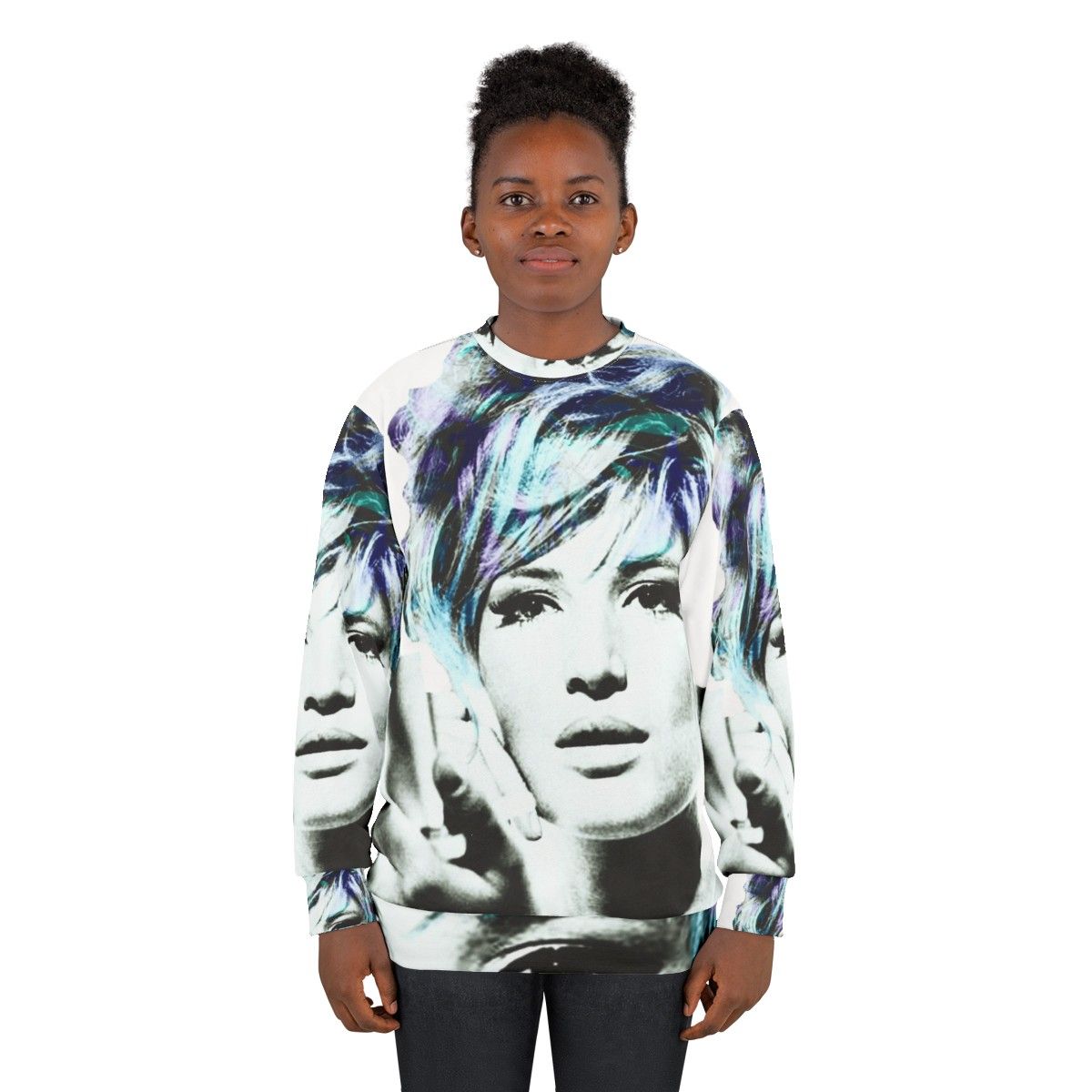 Monica Vitti Italian Cinema Pop Art Graphic Sweatshirt - women