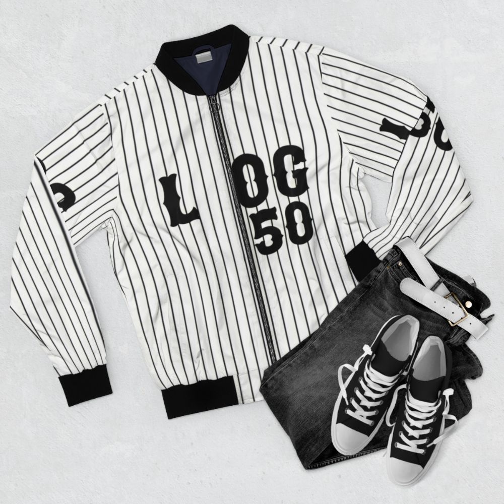 "Waystar Royco Succession Logan Roy Bomber Jacket" - Flat lay