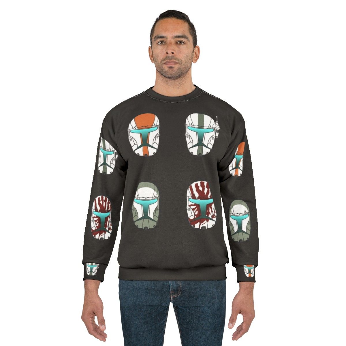 Delta Squad Republic Commando Helmets Sweatshirt - men