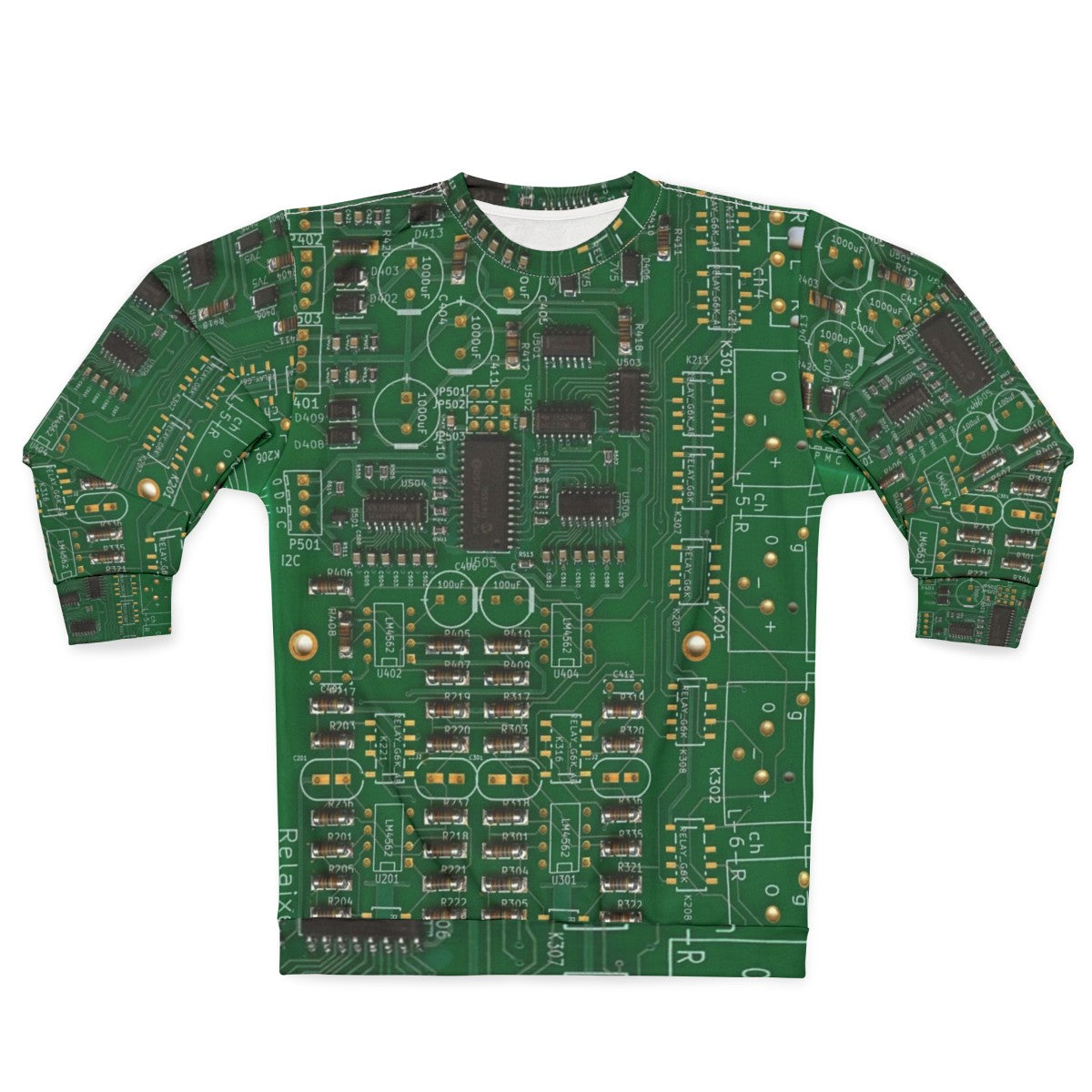 Vintage Printed Circuit Board Sweatshirt