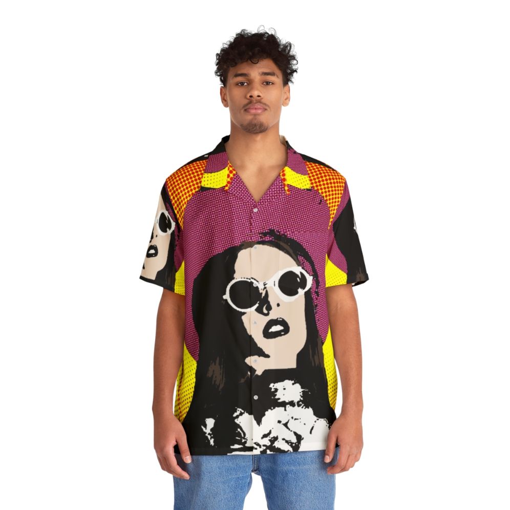 Allie X Pop Art Hawaiian Shirt with Graphic Design - Lifestyle