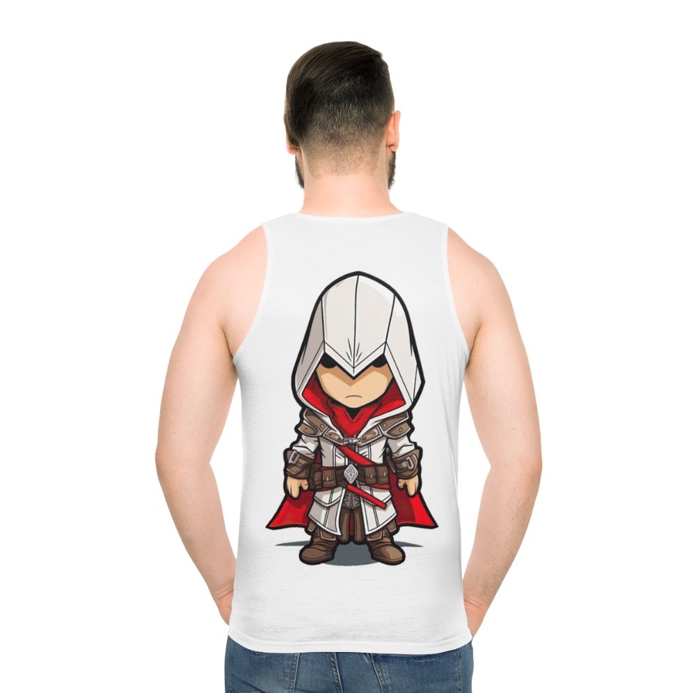 Chibi Assassins Creed Unisex Tank Top - men back