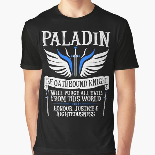 Oathbound Paladin from Dungeons & Dragons graphic t-shirt design