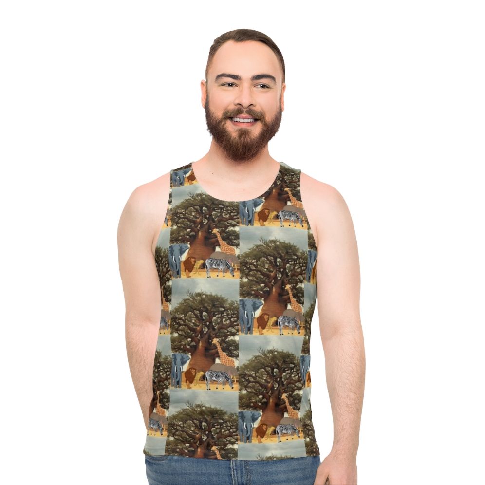 Unisex wildlife boabab tree tank top - men