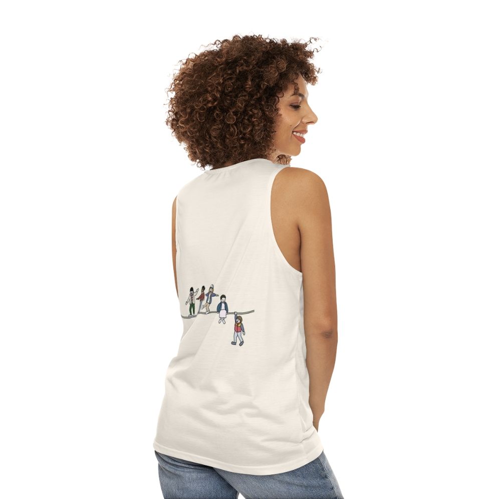 Stranger Things The Acrobat and The Flea Unisex Tank Top - women back