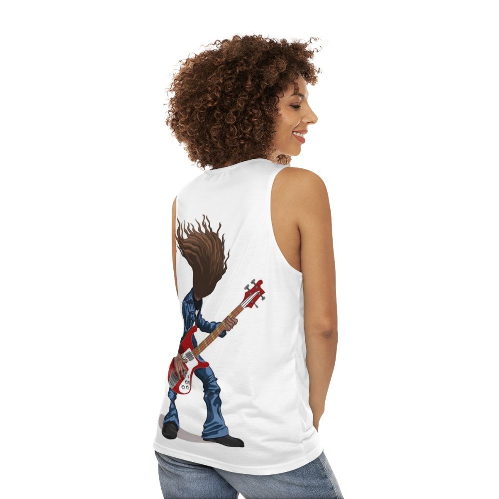 Cliff Burton Thrash Metal Unisex Tank Top - women back