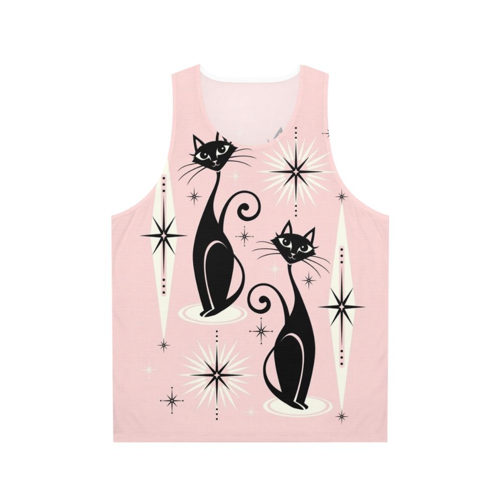 Atomic Meow Unisex Mid-Century Modern Tank Top