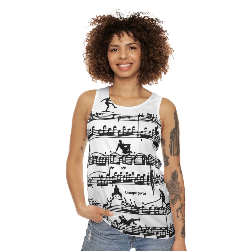 Retro Mozart Unisex Tank Top - women