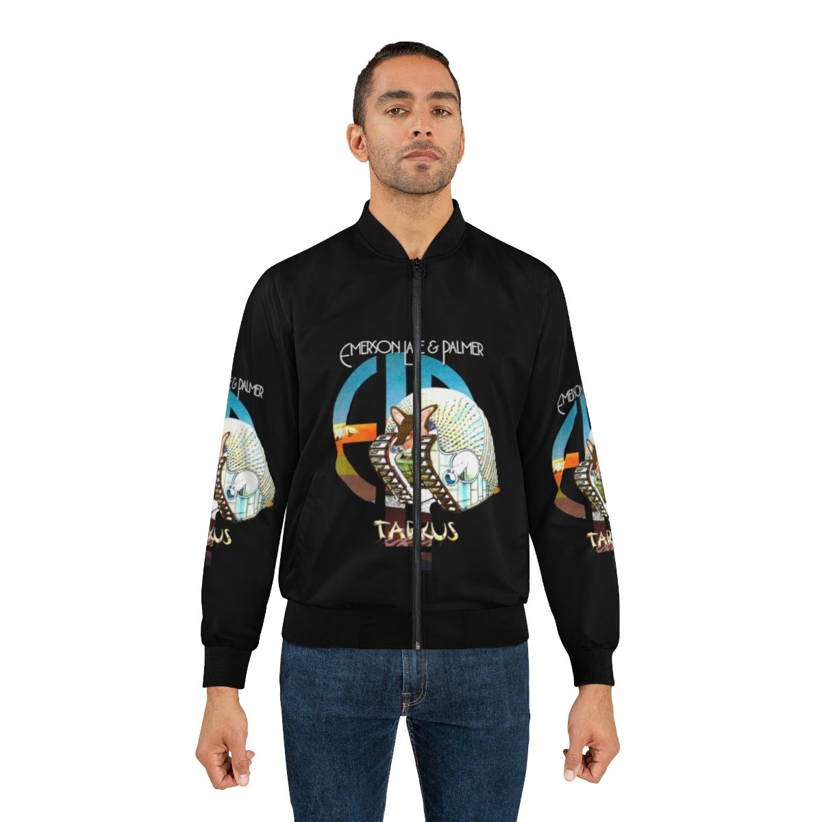 Emerson, Lake & Palmer Tarkus Bomber Jacket with band logo - Lifestyle