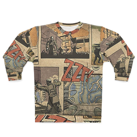 Zombies Loading Screen Comic Sweatshirt with COD Zombies theme