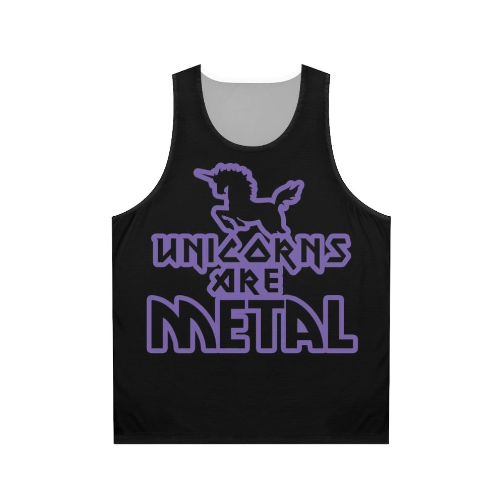 Unisex unicorns are metal tank top