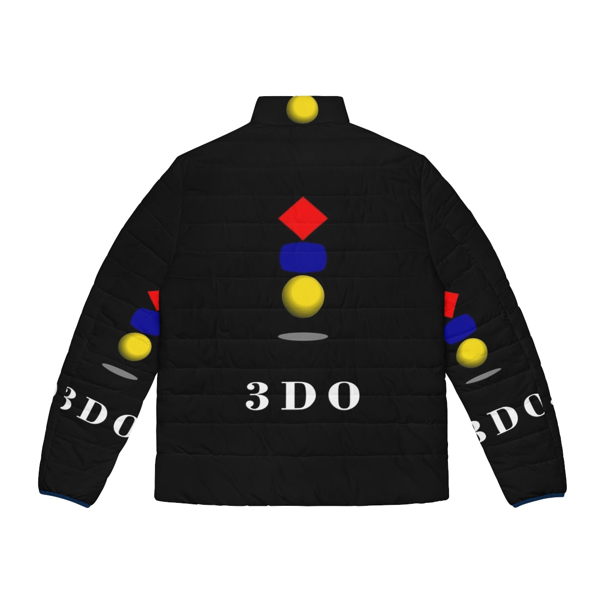 3Do Company Logo Classic T-Shirt Puffer Jacket - Back