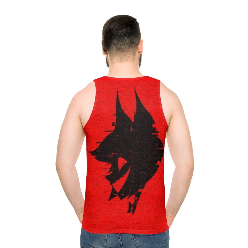 Hazbin Hotel Alastor Unisex Tank Top - men back