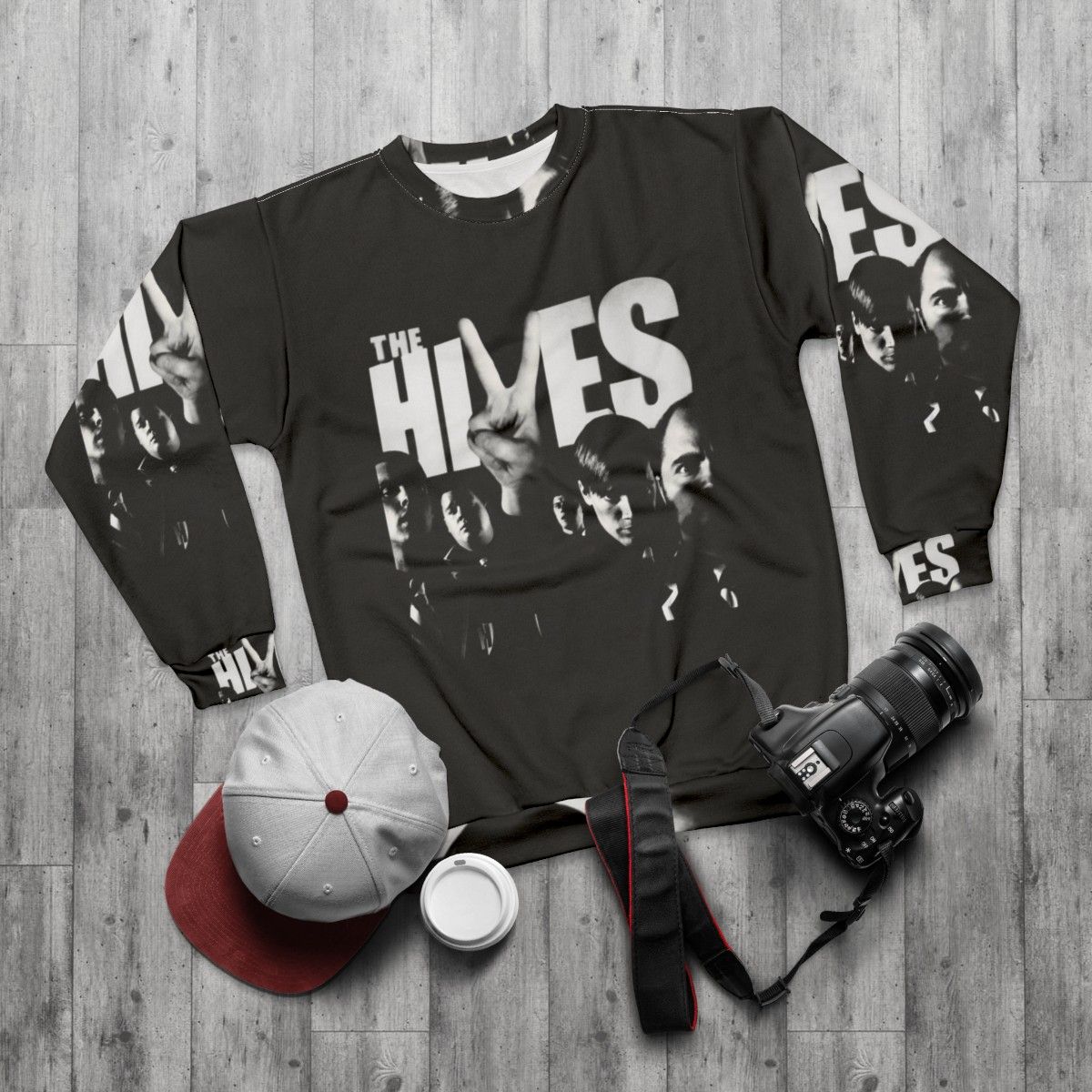 The Hives vintage band sweatshirt - flat lay