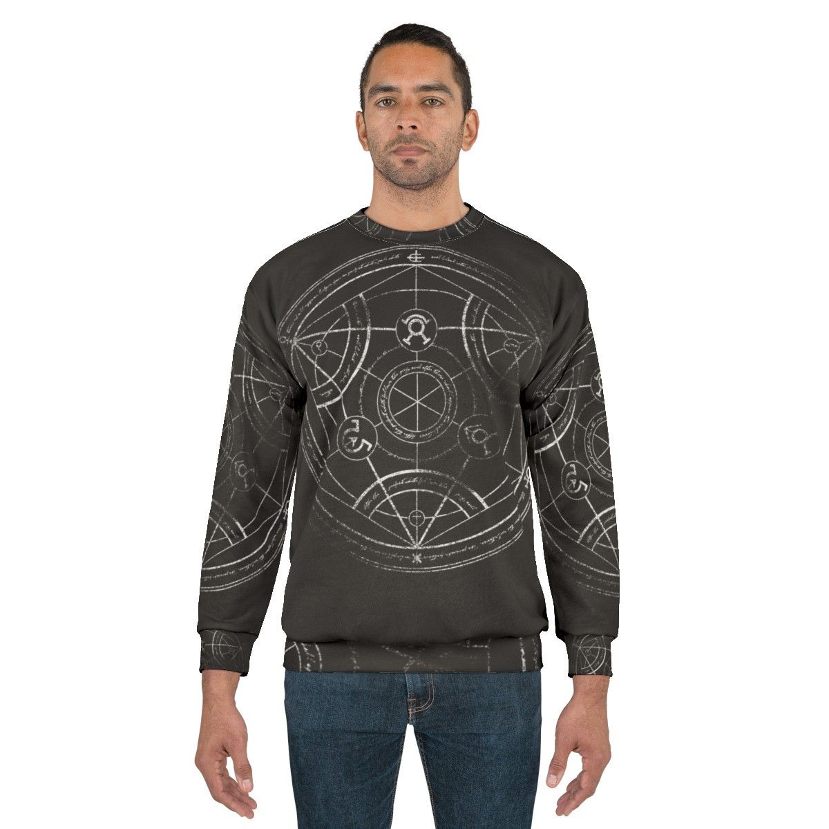 Fullmetal Alchemist Human Transmutation Circle Chalk Sweatshirt - men