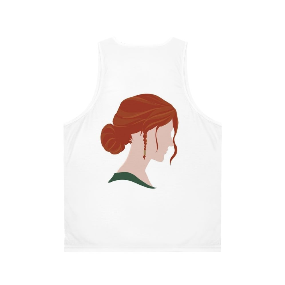 Triss Merigold Unisex Tank Top from The Witcher Video Game - Back