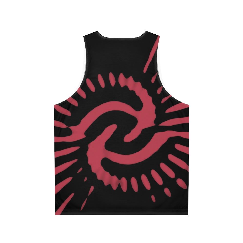 Retro 1970s Time Vortex Pink Unisex Tank Top - Back