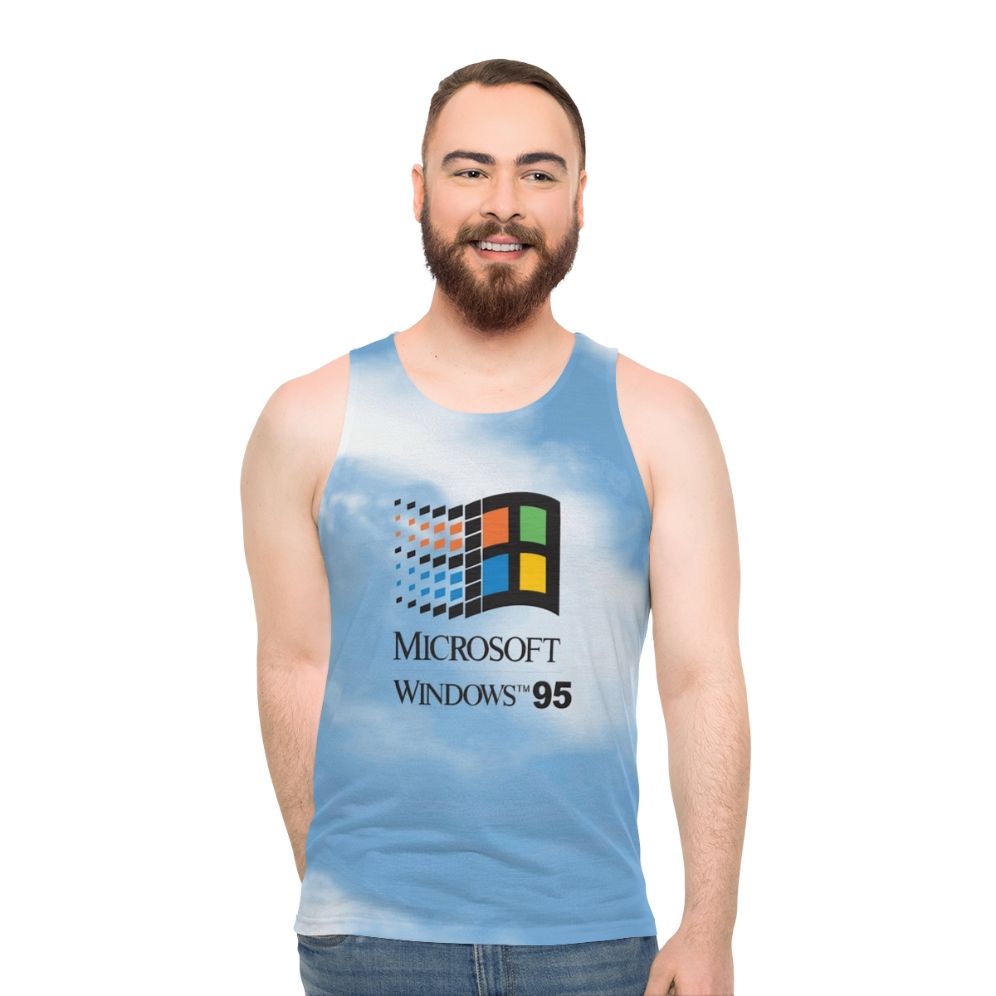 Retro Windows 95 98 Logo Unisex Tank Top - men