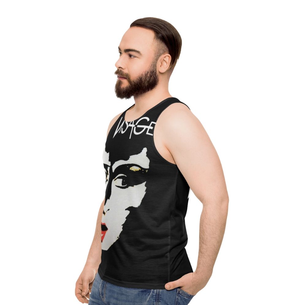 Unisex synth pop tank top - men side