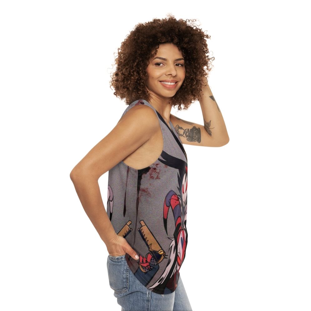 Helluva Boss Stolas Anime Unisex Tank Top - women side