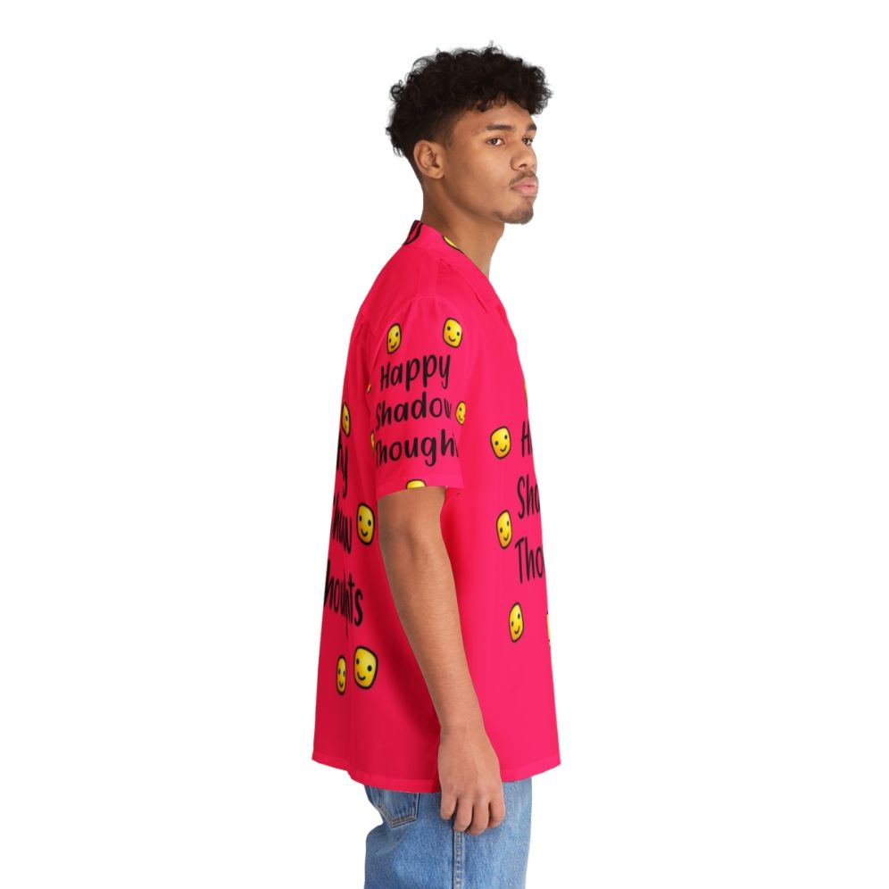 Motivational Hawaiian Shirt with Minimalist Shadow Thoughts Design - People Pight