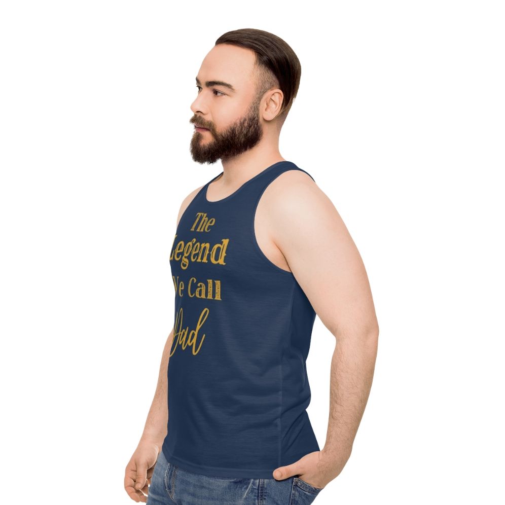 Superhero Dad Unisex Tank Top - men side