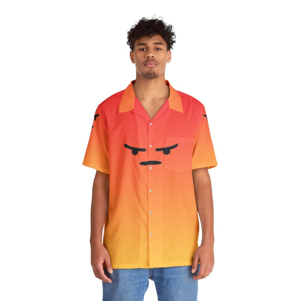 Angry React Hawaiian Shirt with meme design - Lifestyle