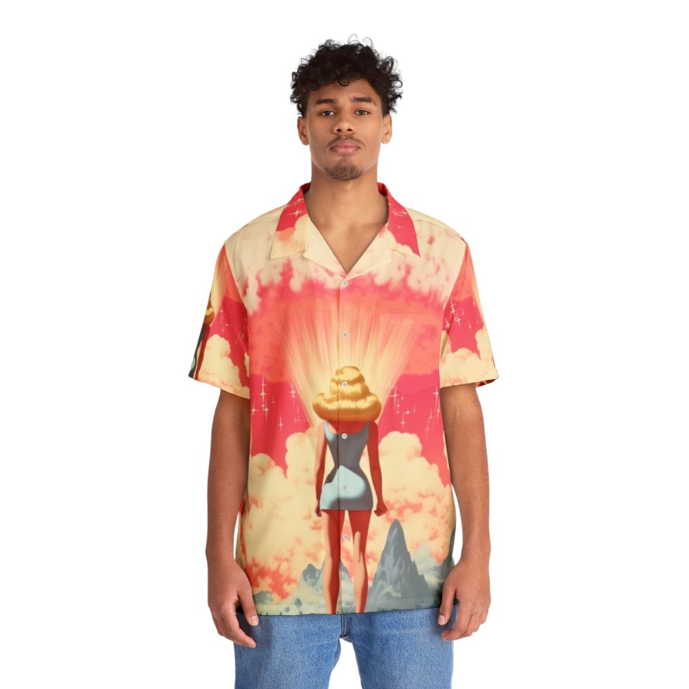 Barbenheimer 2023 Hawaiian Shirt with Barbie and Oppenheimer Movie Characters - People Front