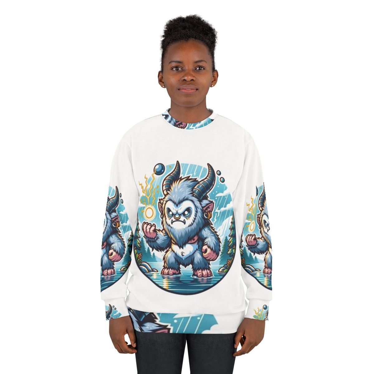 Legendary Silver Ape Fantasy Sweatshirt - women