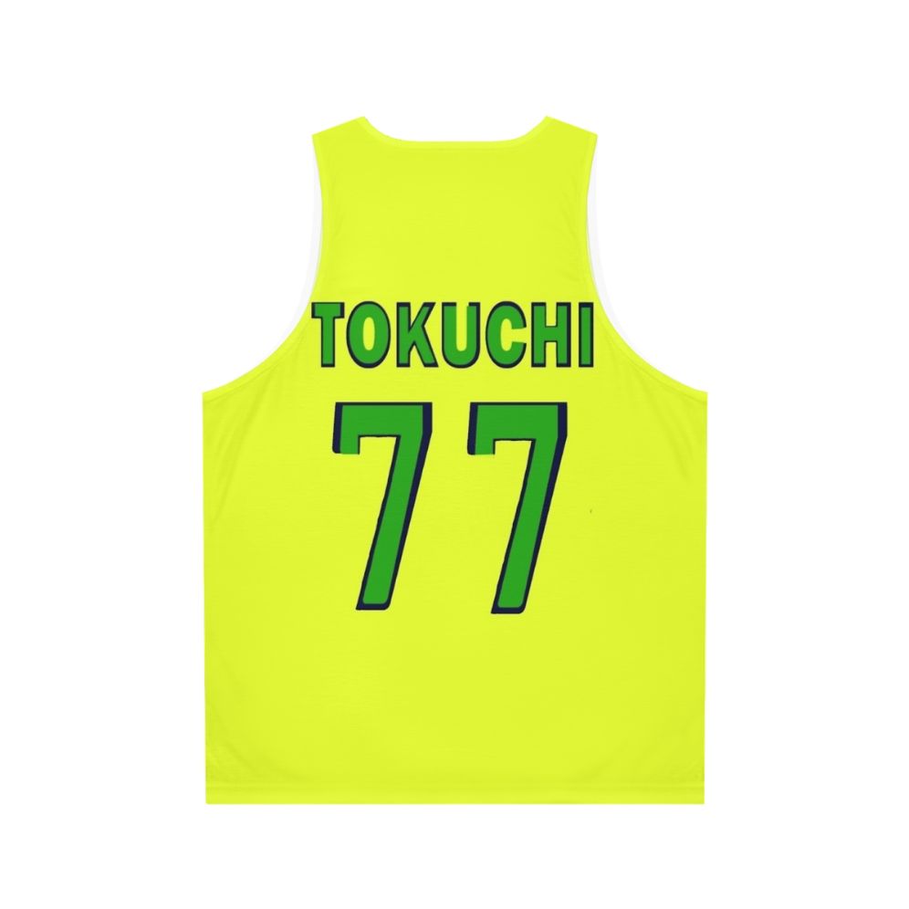 Tokuchi Toua One Outs Unisex Baseball Anime Tank Top - Back