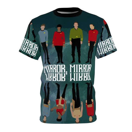 A t-shirt design featuring the main characters from the Star Trek 'Mirror Universe' storyline