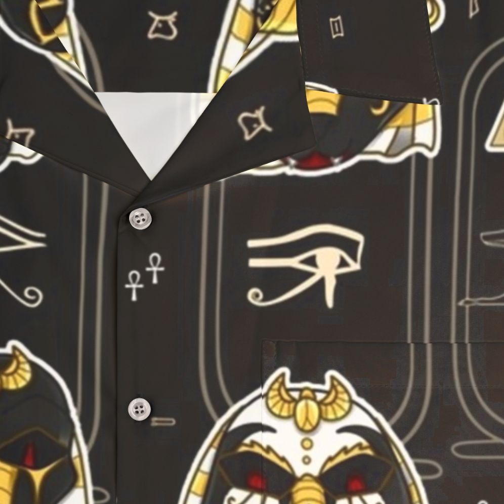 Kemetic Egyptian Shirt with Anubis, Horus, and Other Egyptian Gods - Detail