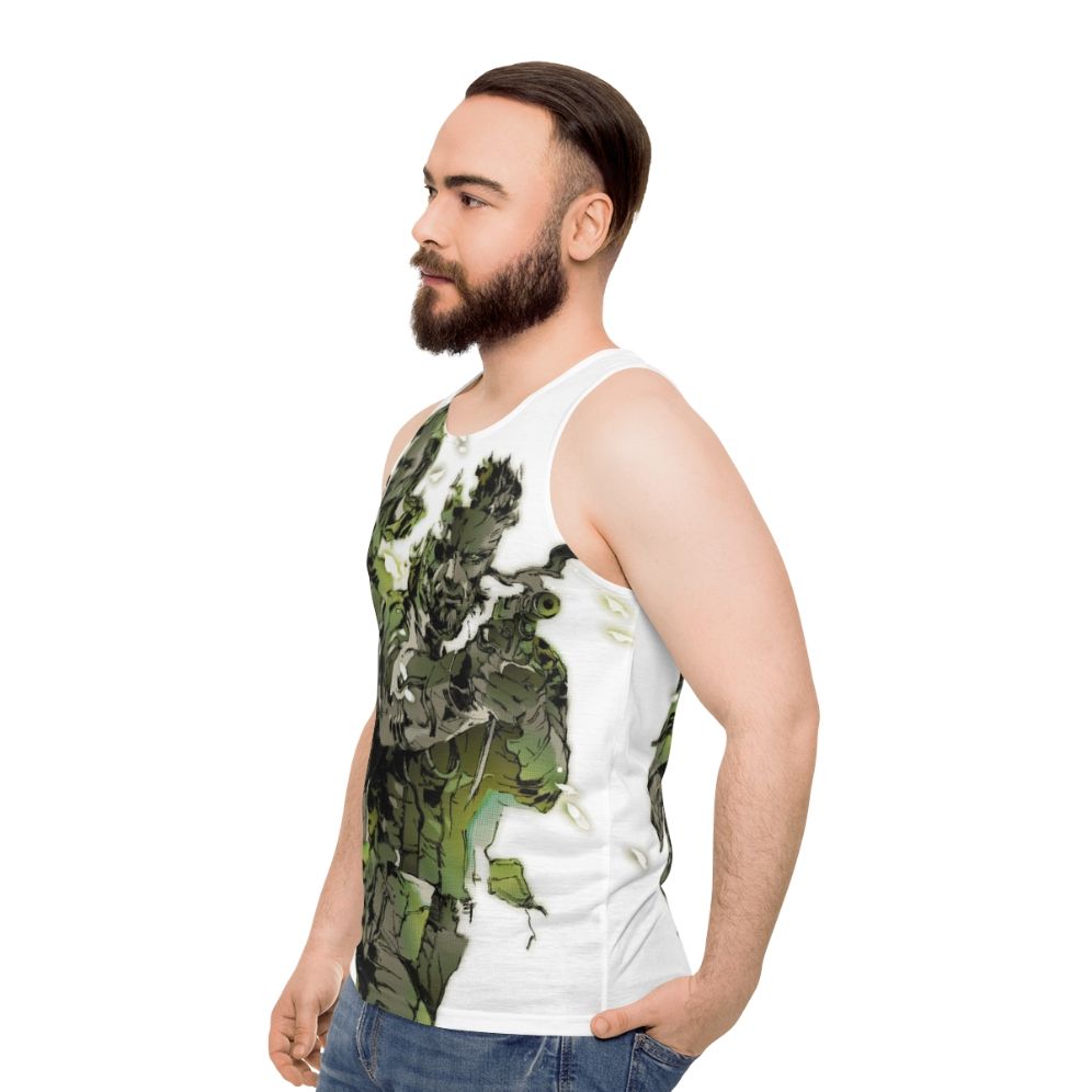 Metal Gear Solid 3 Snake and The Boss Unisex Tank Top - men side