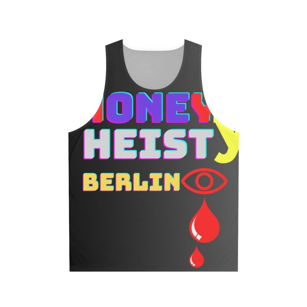 Unisex tank top with "Money Heist" inspired design