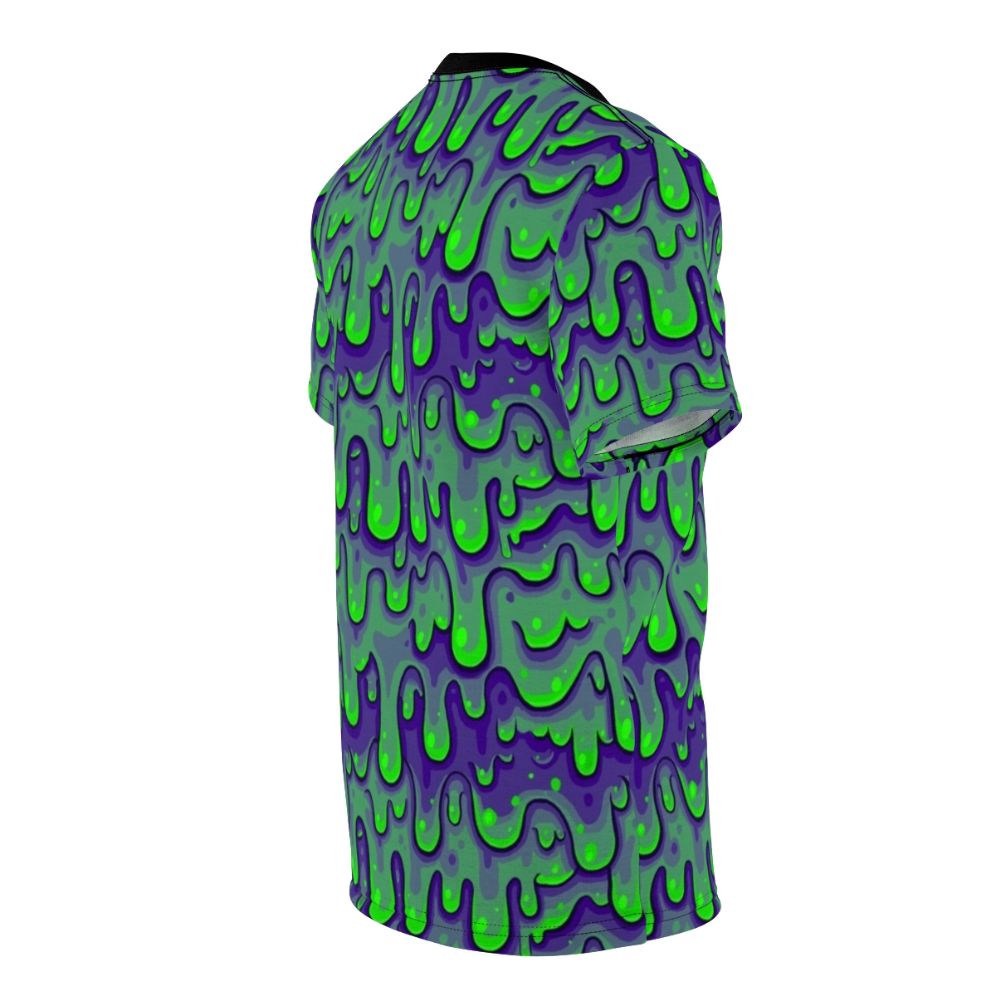 Vibrant and eye-catching slime pattern AOP t-shirt design - men right