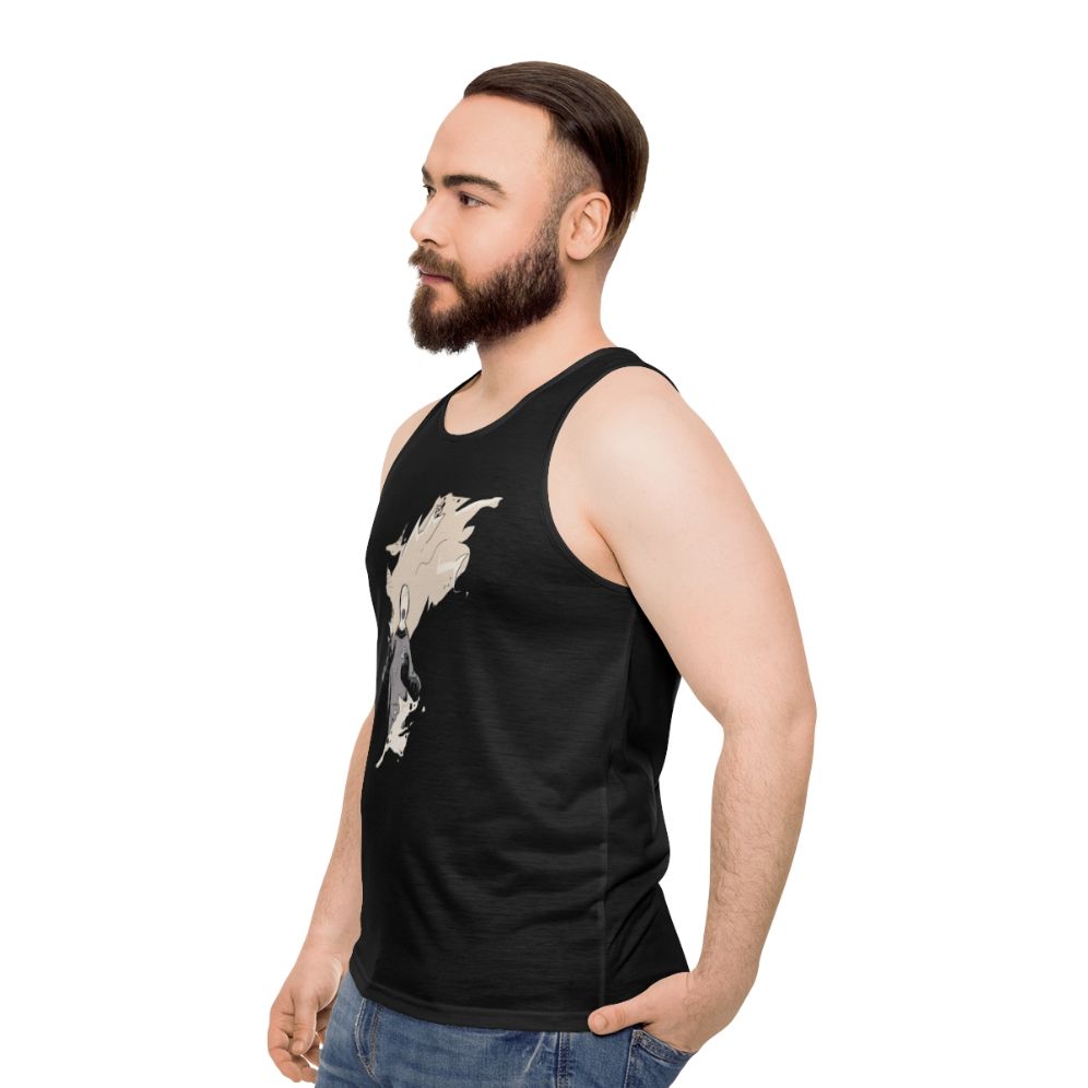 Unisex tank top featuring BPRD character Johann Krauss - men side