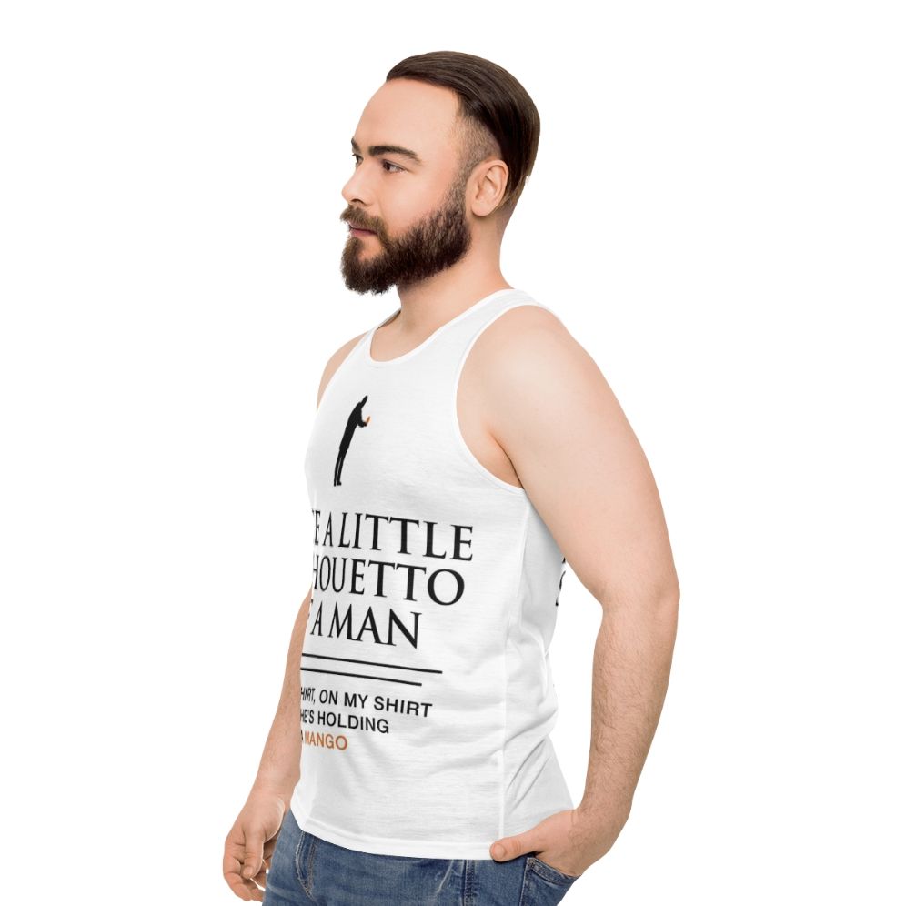 Funny mango parody unisex tank top - men side