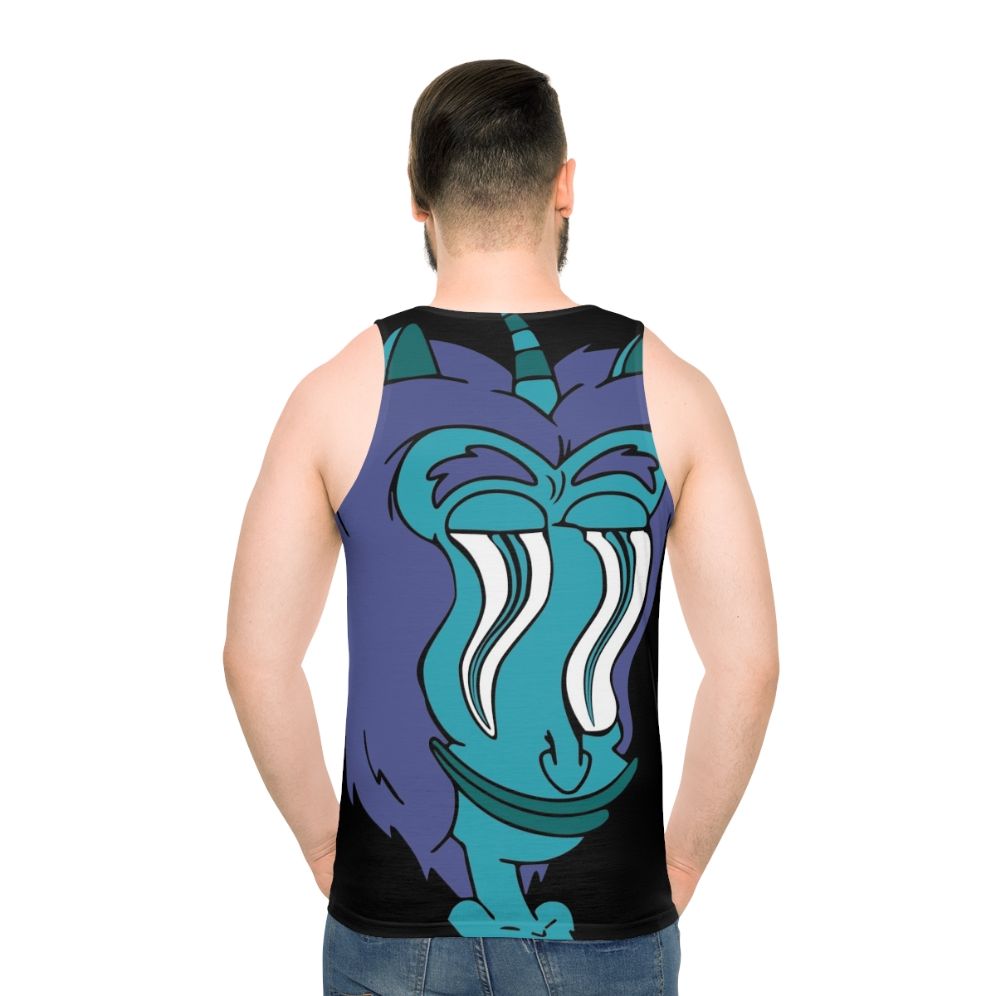 Big Mouth Hormone Monster Unisex Comedy Tank Top - men back