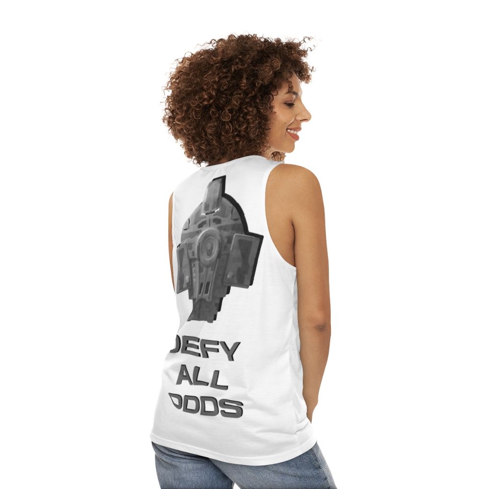 Star Trek Defiant Unisex Tank Top - women back