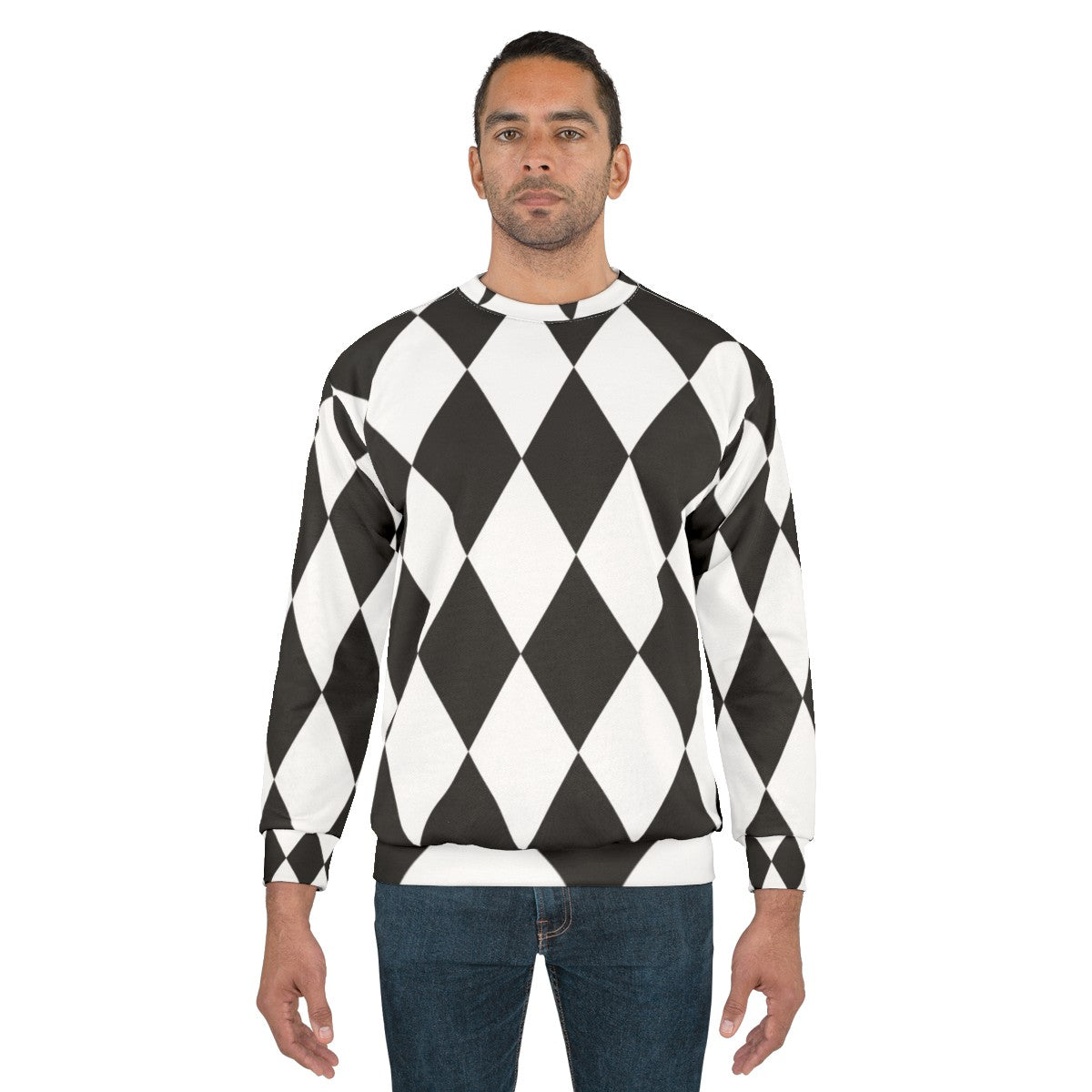 Harlequin Diamonds Monochrome Sweatshirt - men