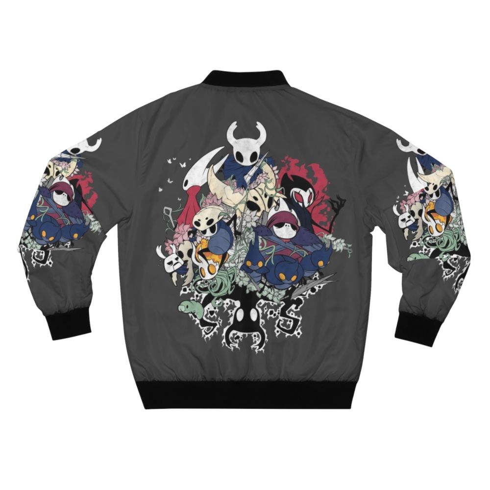 Hollow Knight inspired bomber jacket with video game art design - Back