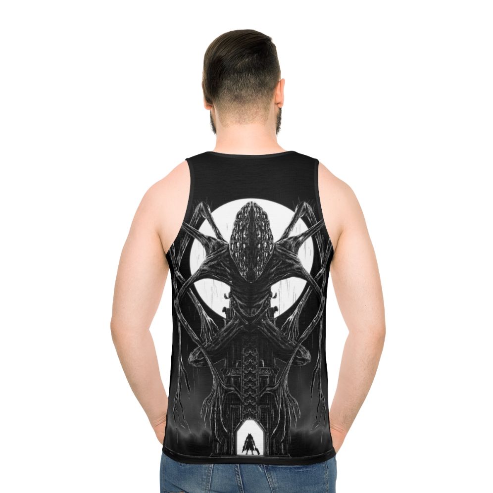 Unisex Amygdala Hunter Fantasy Horror Tank Top - men back