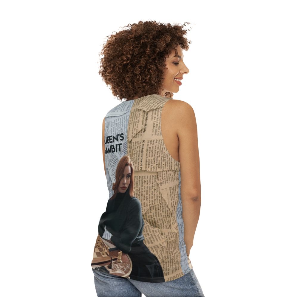 The Queen's Gambit Unisex Tank Top - women back