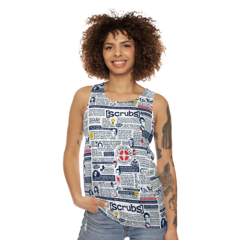 Unisex Scrubs TV Show Tank Top - women