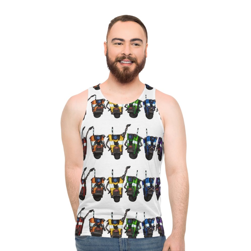 Borderlands Claptrap Rainbow Unisex Tank Top - men