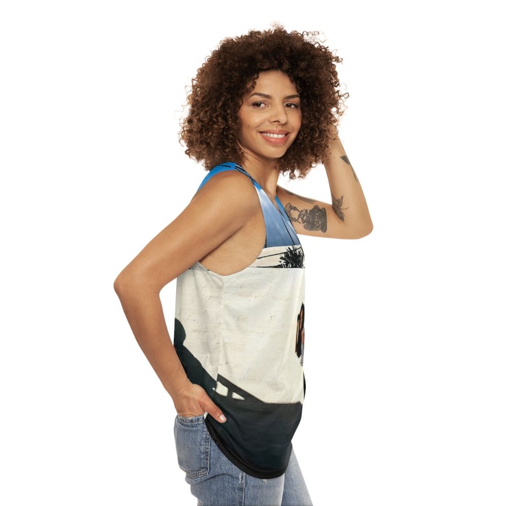 Retro citypop inspired tank top - women side