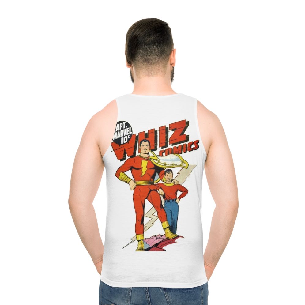 Whiz Comics Golden Age Unisex Tank Top - men back